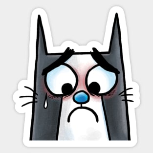 Sad Cat Sticker